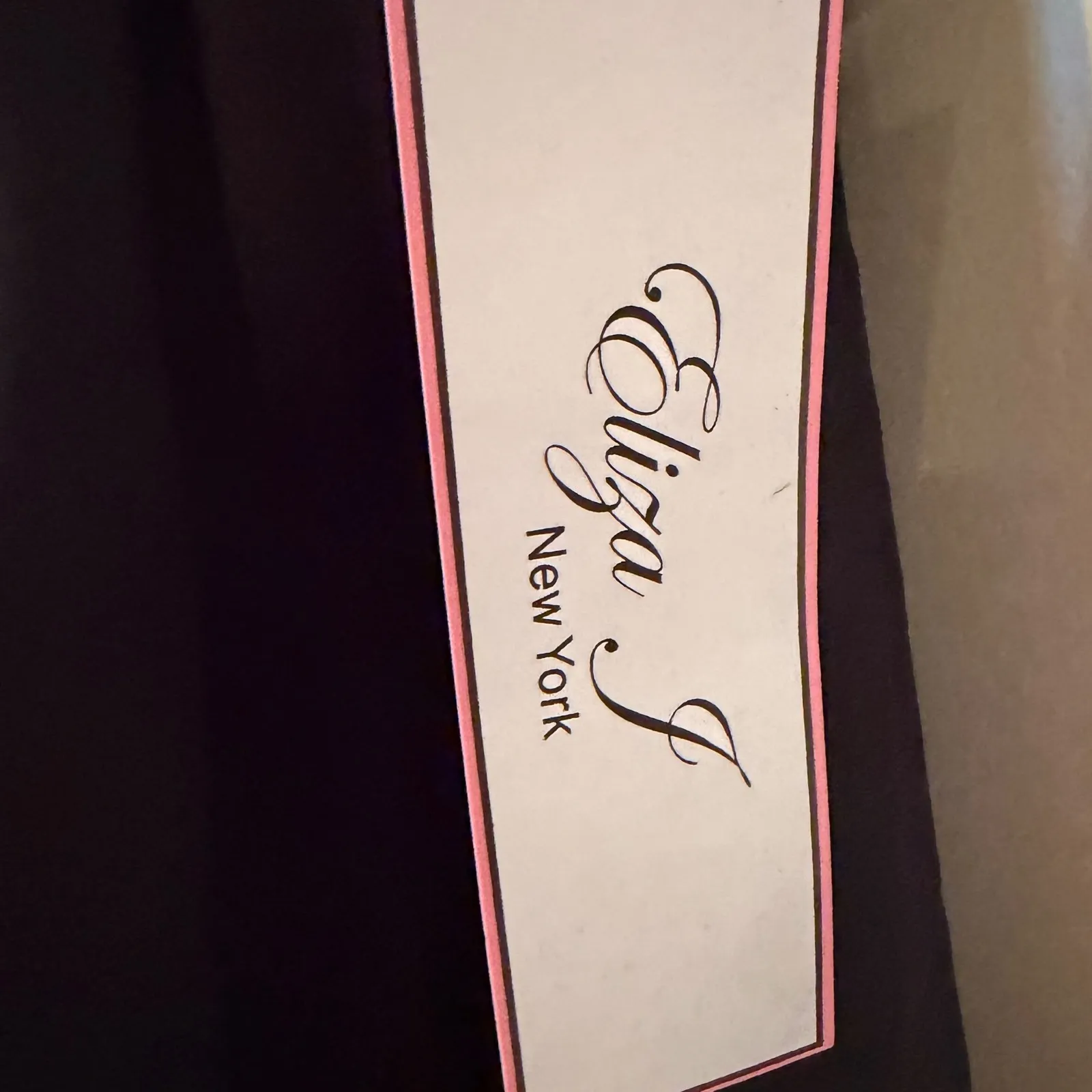 Eliza J Midi Dress Ruched Fit & Flare Women's 8 Black Retro Rockabilly Feminine - Image 6