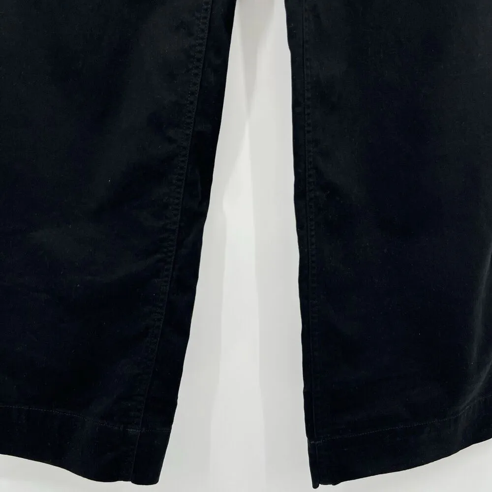 J. Crew Pants Wide Leg Black Chino Classic High Rise Style BX434 Women’s Size 6 - Image 5