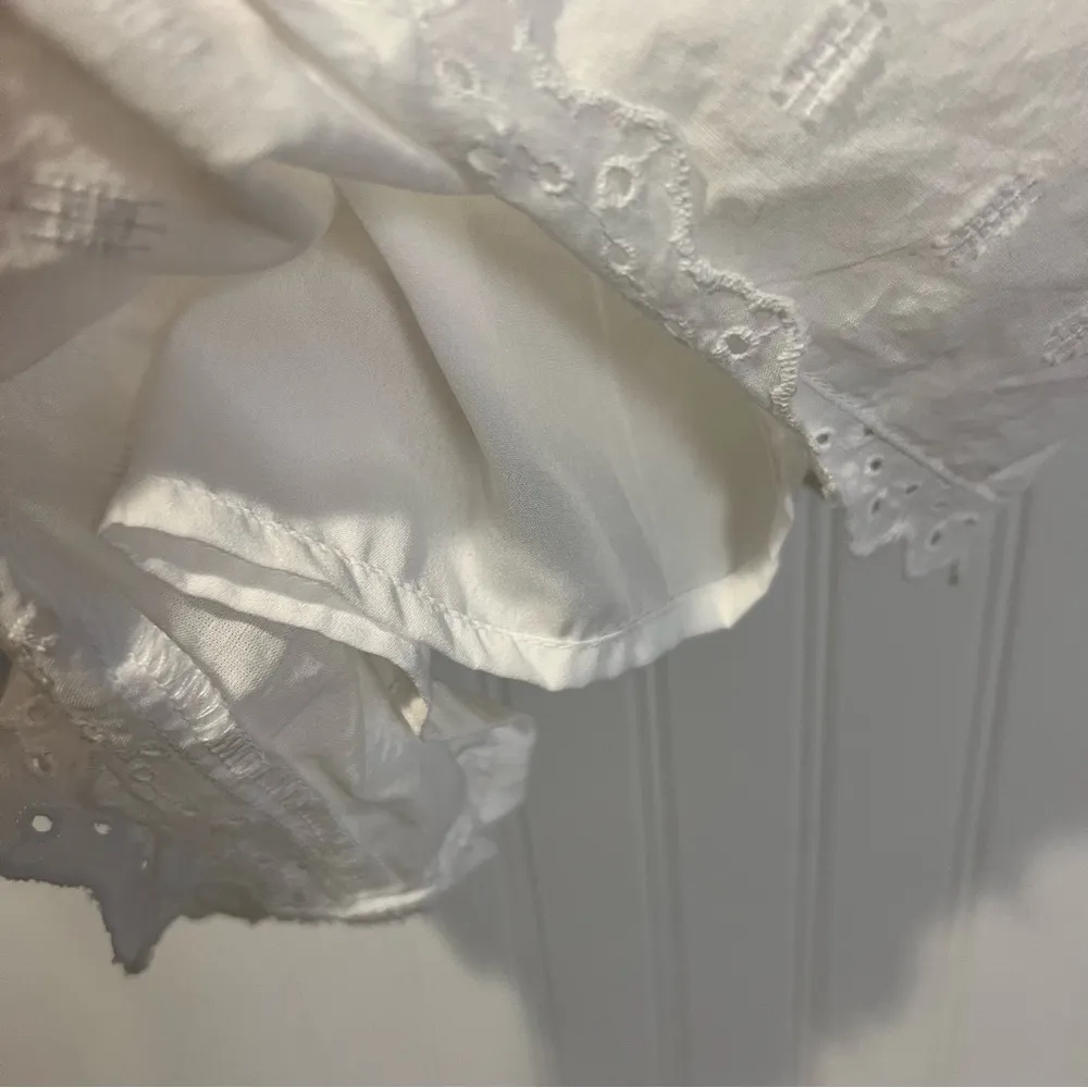 American Eagle Outfitters White Eyelet Cotton Romper size small - Image 11