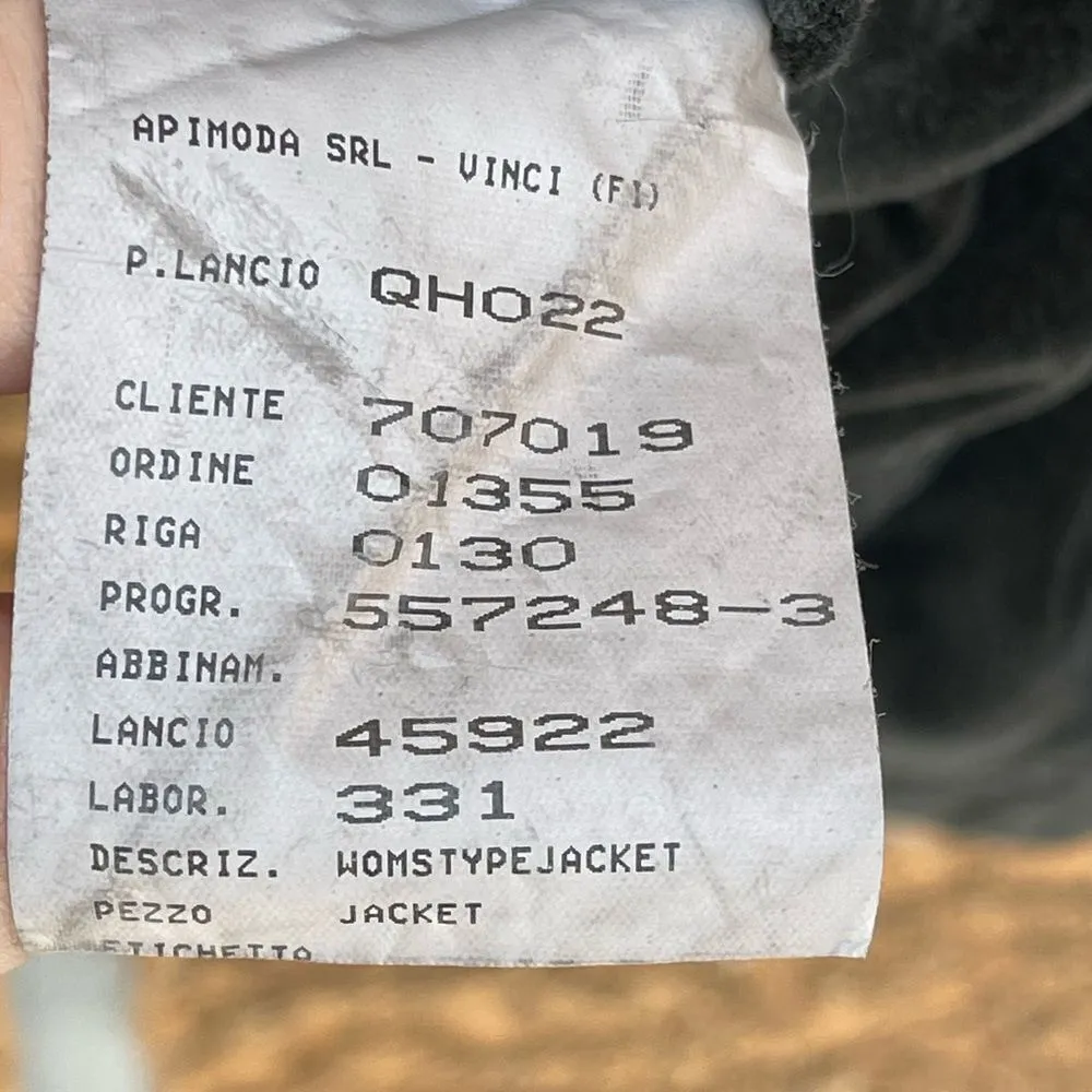 Emporio armani green velvet military jacket Sz 42 - Image 7