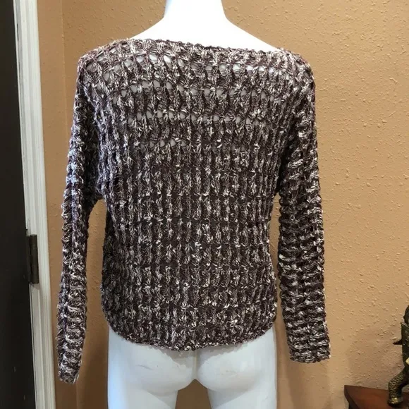 Ecote brown pullover knit sweater - Image 4