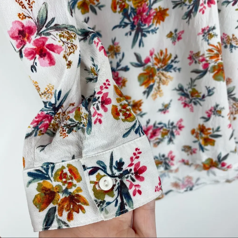 Zara White Floral Boho Top - Image 7
