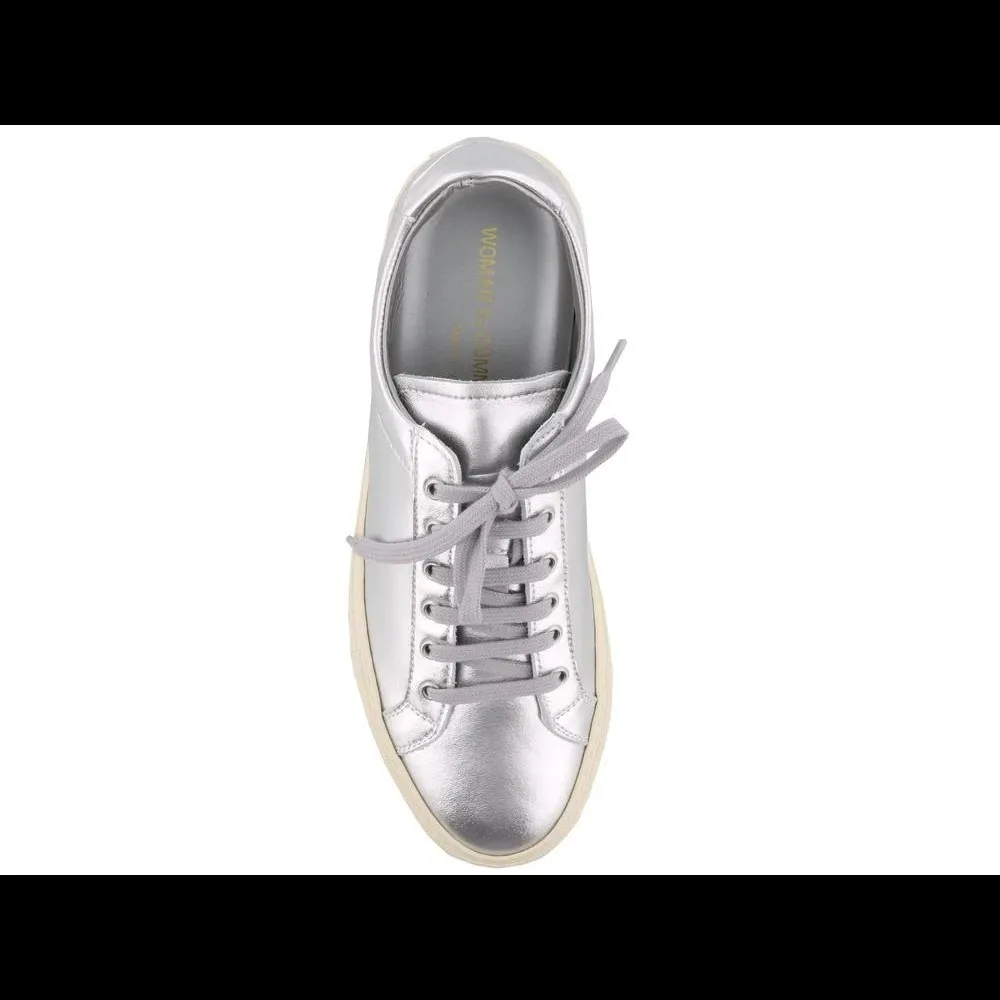 Common Projects | Achilles Silver Metallic Sneaker Size undefined - Image 3