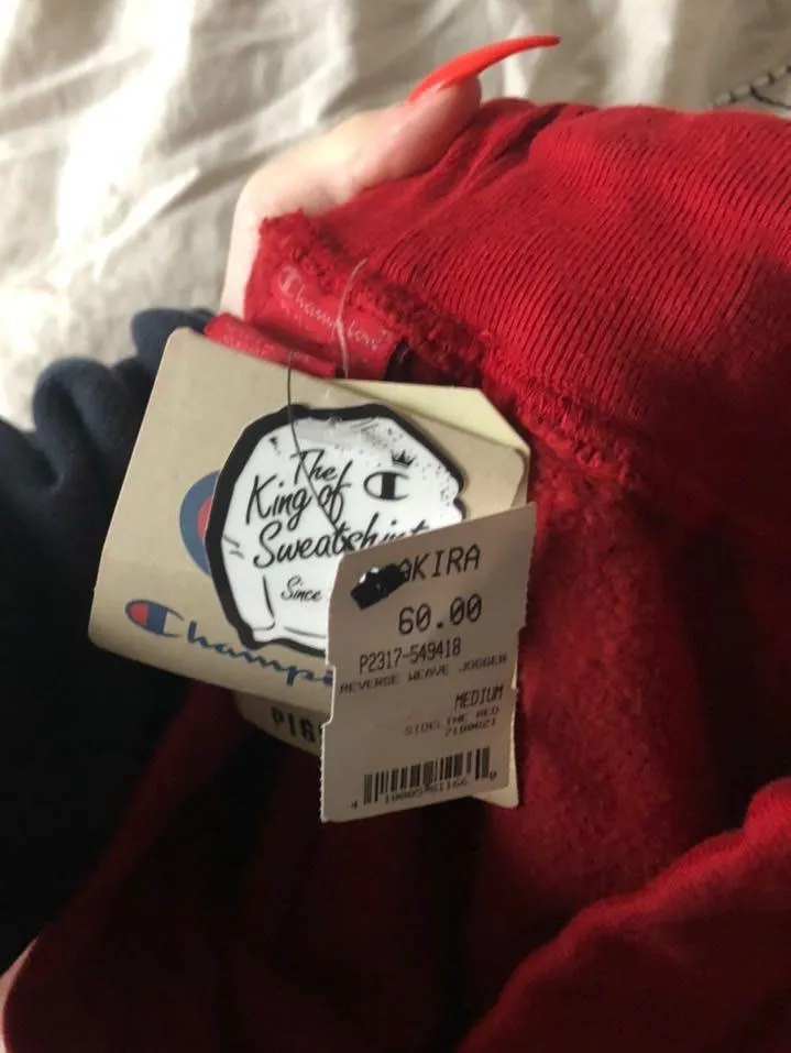 Champion dark red reverse weave sweatpants - Image 3