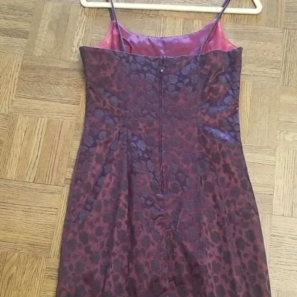 NWOT City Triangle Purple Full length gown dress high slit - Image 10