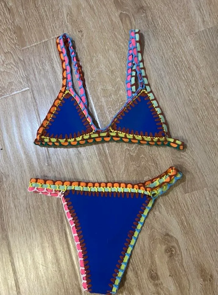 Reversible Crochet Bikini Black - Image 3