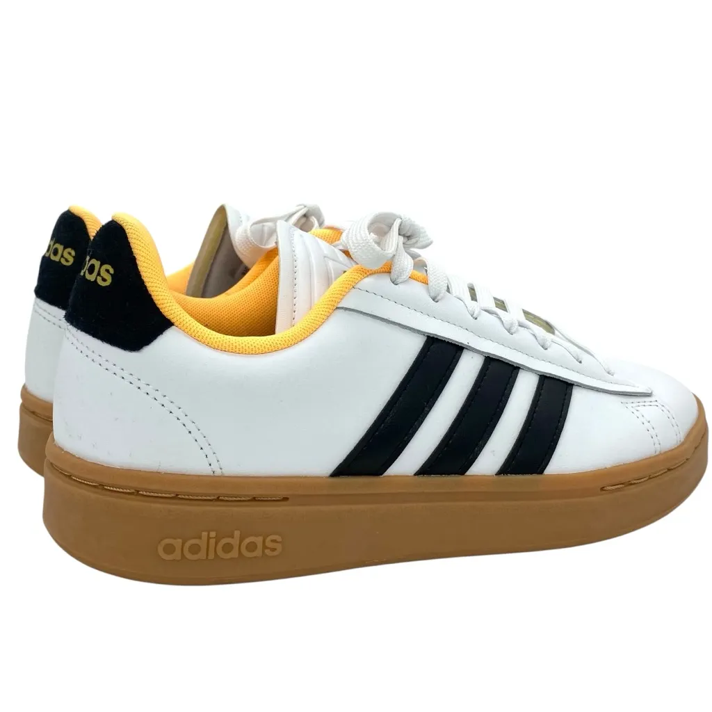 Adidas Women’s Grand Court Alpha White Flash Orange Sneaker Shoes - Image 4
