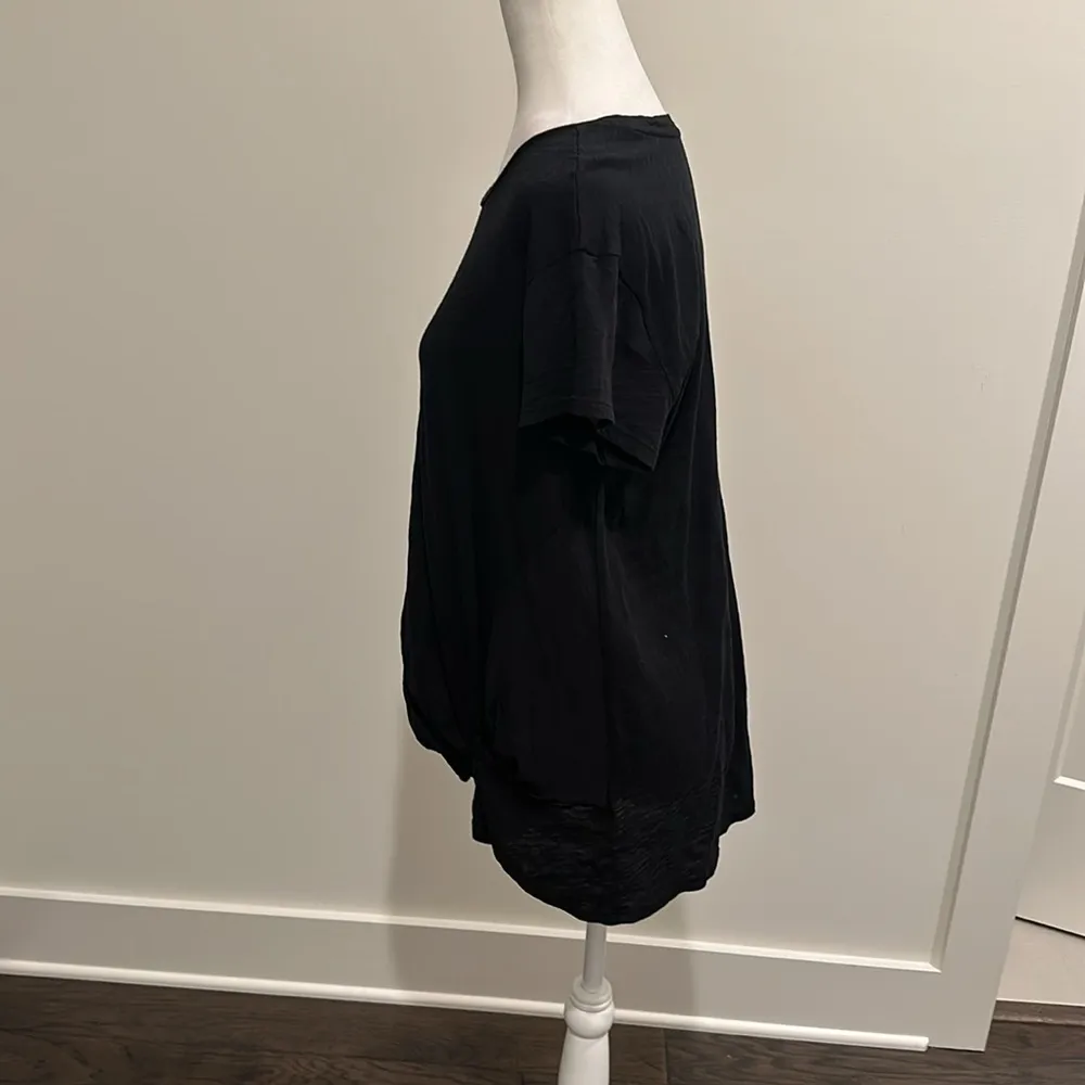 NWT Evereve Bobi Slub Tuck Tee Sz L - Image 3