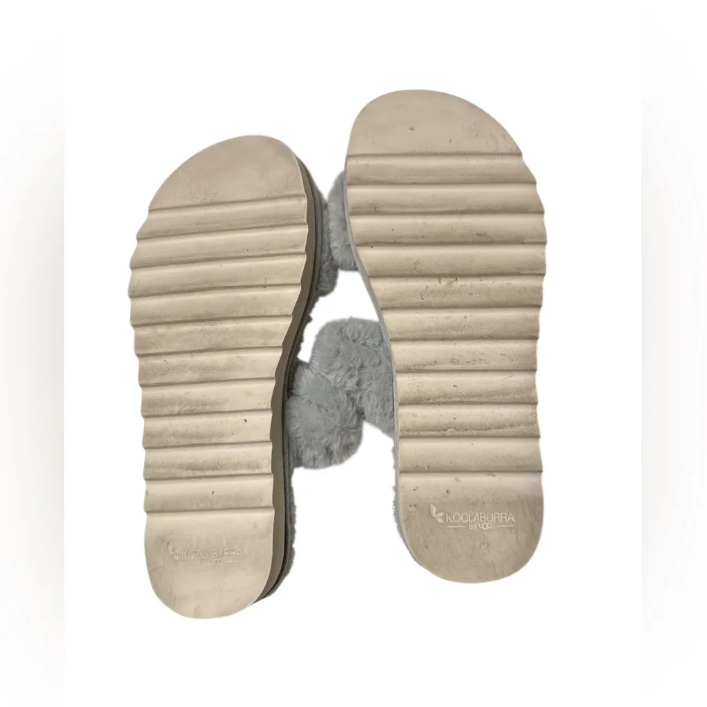 Koolaburra by UGG Plush Gray Women's Slippers,Size 12,Made in Vietnam - Image 7