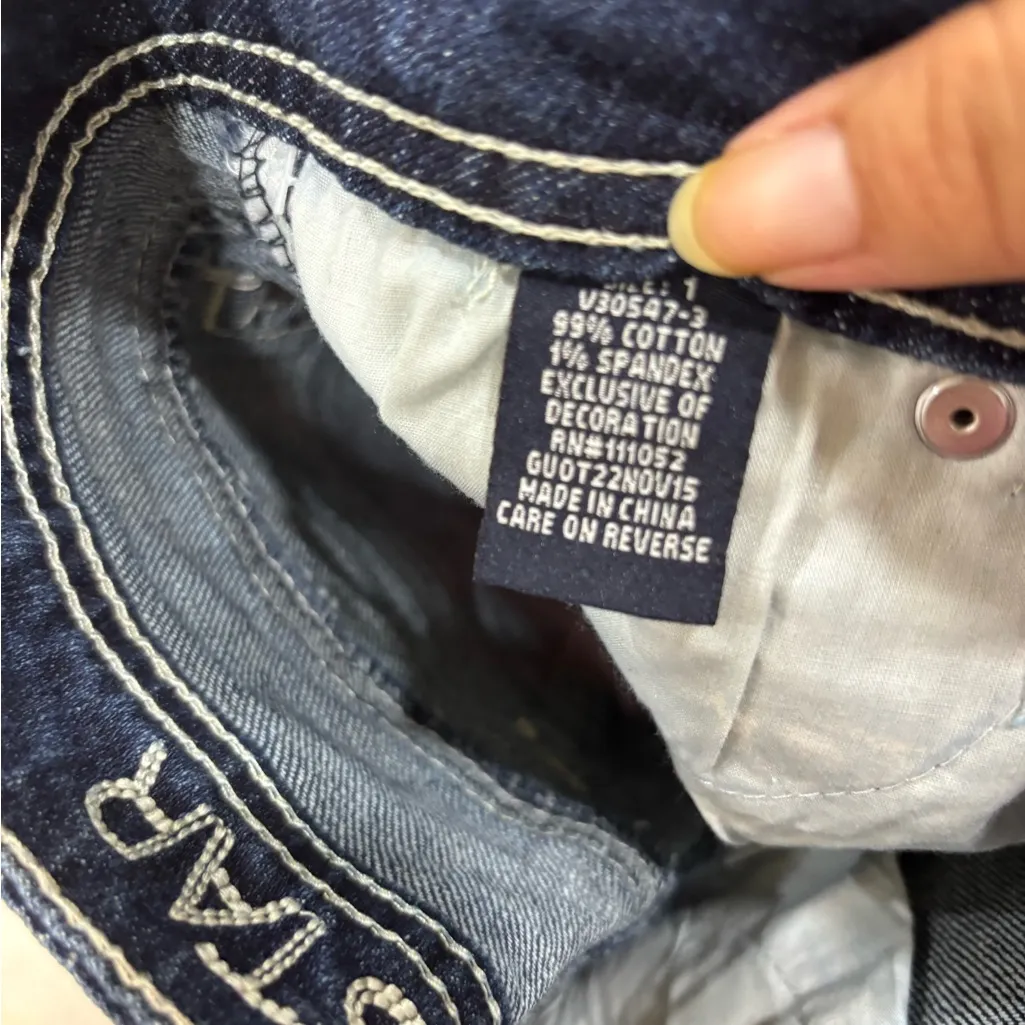 Vanilla Star Dark Blue Jean Shorts - Image 3