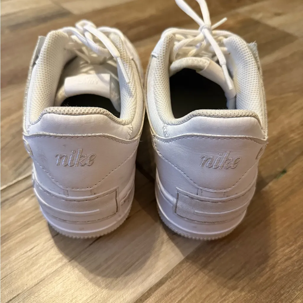 Nike Air Force 1 Shadow White Running Shoes - Image 3