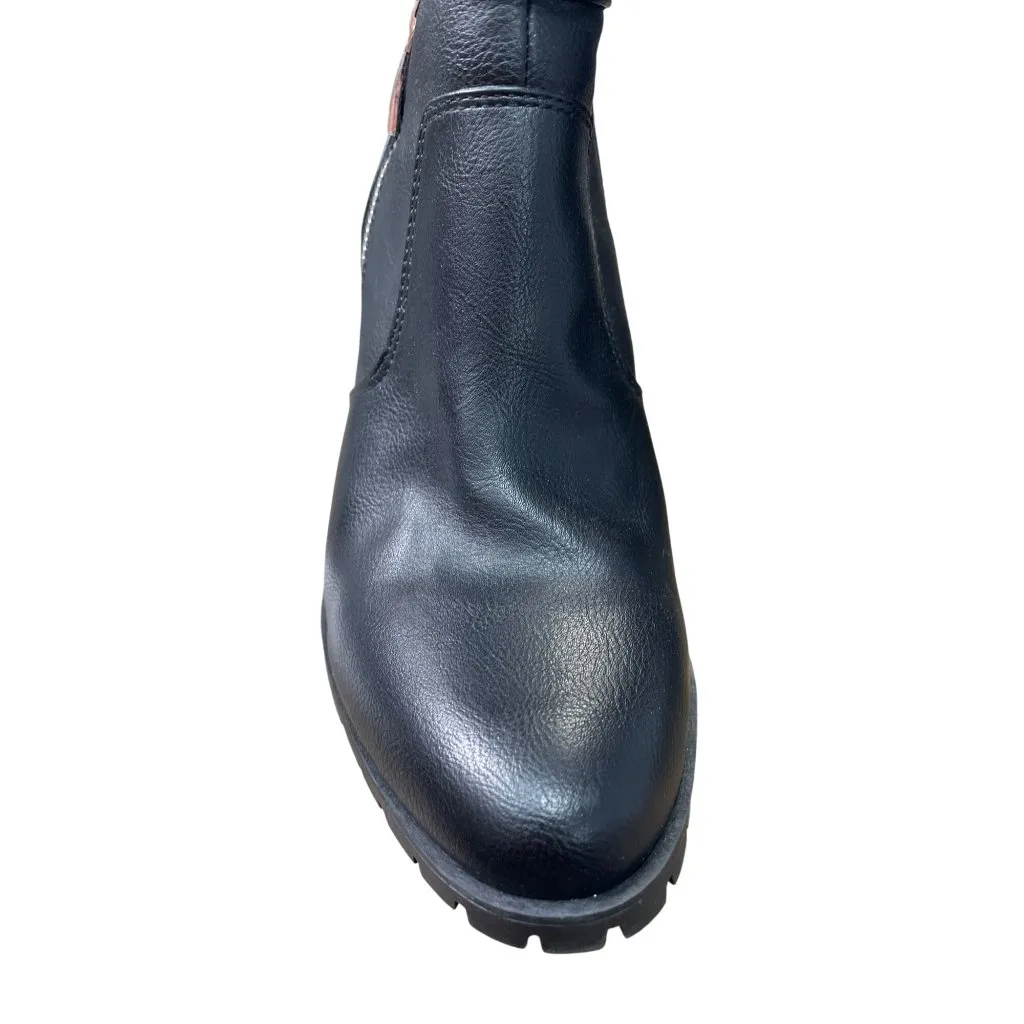 Kelly Katie Womens Black synthetic leather Riding Boots Size 7M SKU 8976 - Image 8