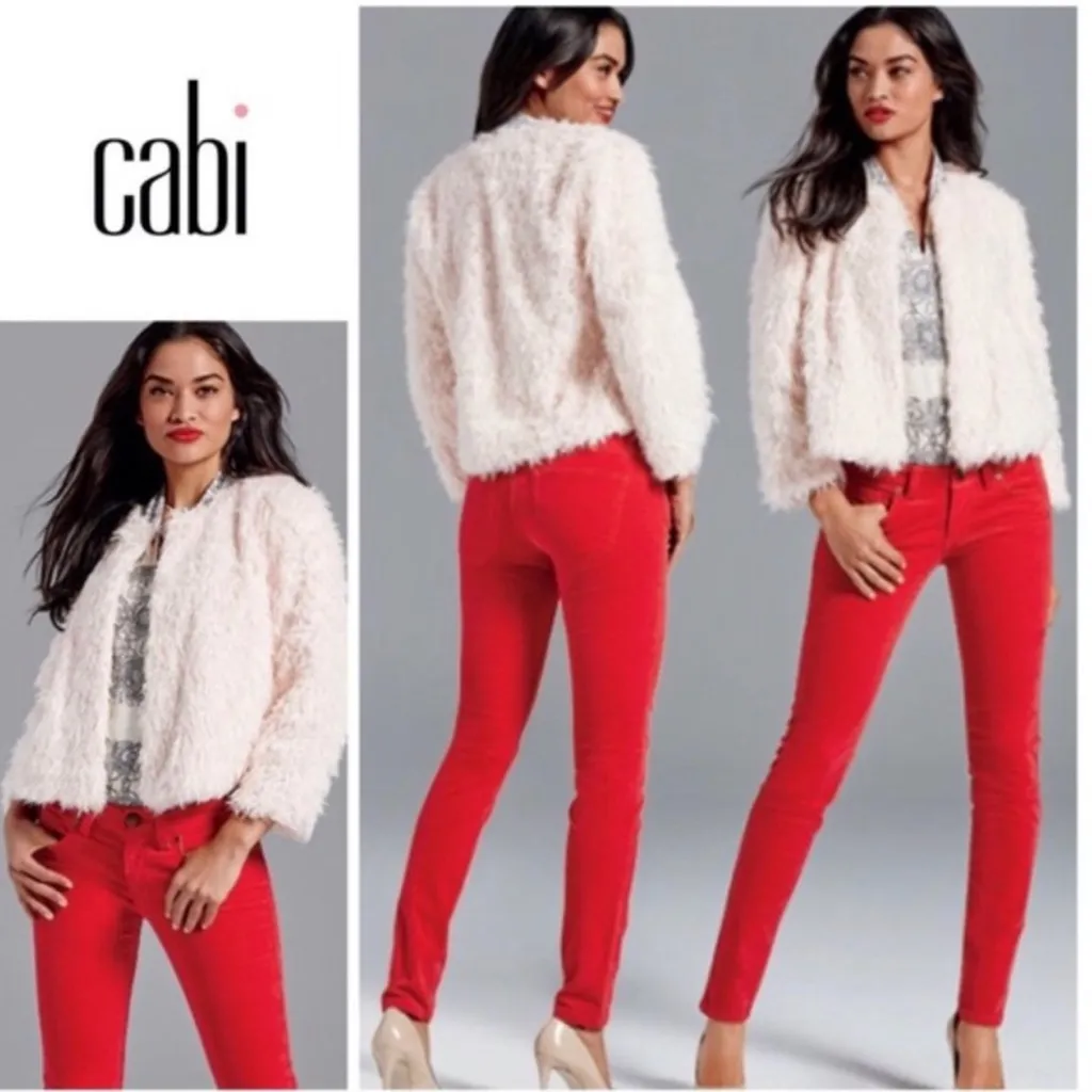 CAbi Jeans | Red Corduroy Skinny Fit Pants - Image 2