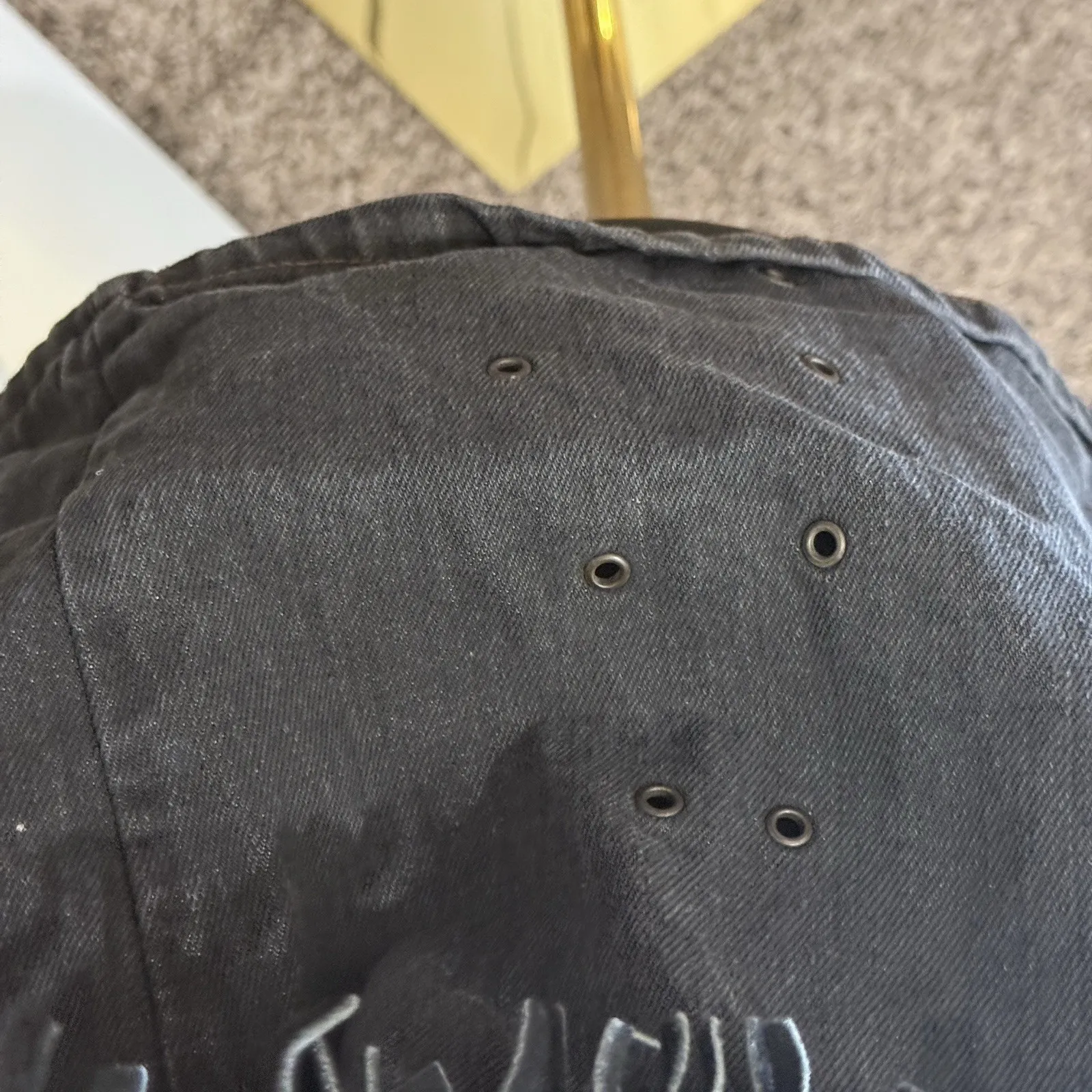 Limited Edition‎ Vintage Fringe Faded Black Denim Jacket sz Large 80's Unisex - Image 6