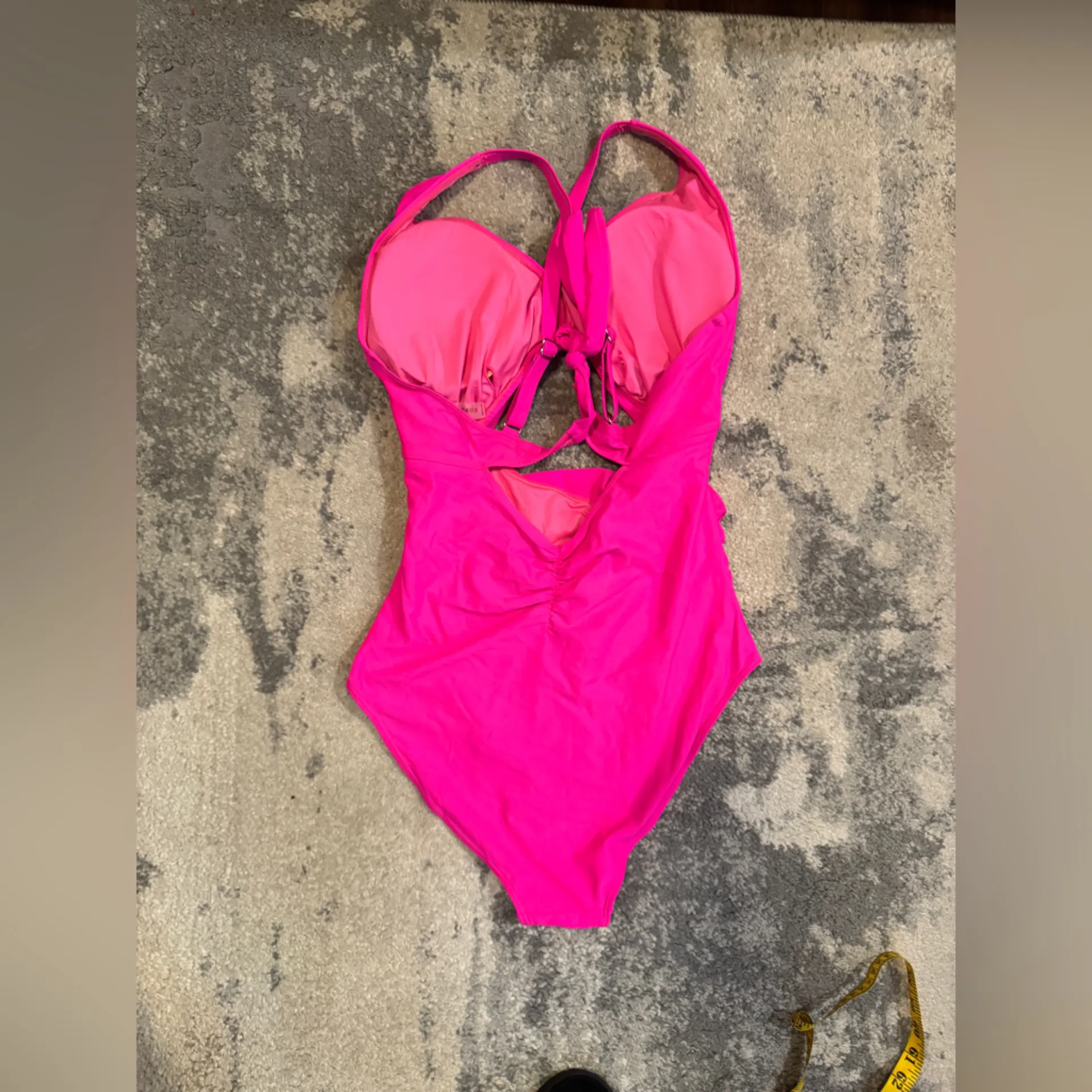 Women’s Hot Pink One Piece Swimsuit - Image 5