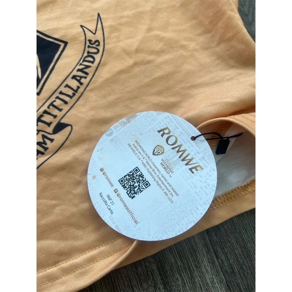 Harry Potter Hogwarts Crest Raglan T-Shirt Unisex 3/4‎ Sleeve L - Image 2