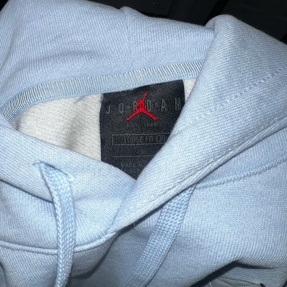 Womens sky blue Jordan hoodie - Image 2