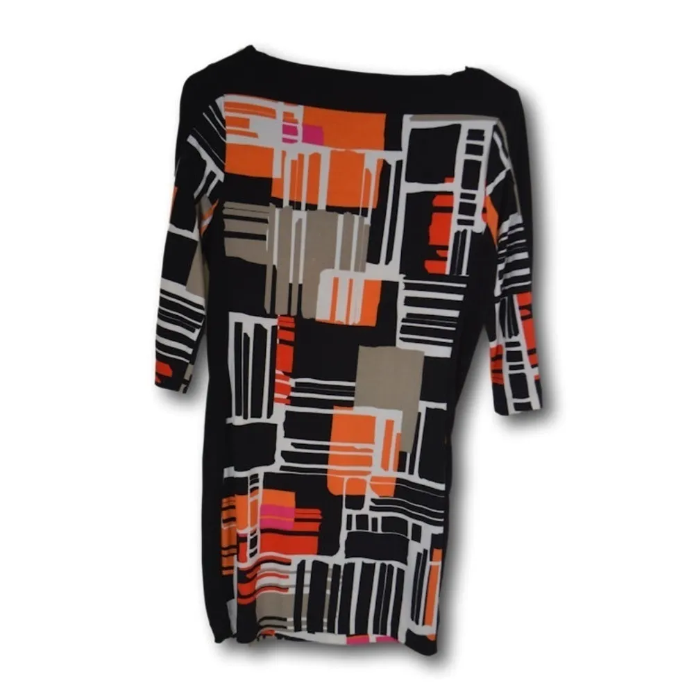 Banana Republic Mod Graphic Geometric Print Dress Size: XS - Image 3