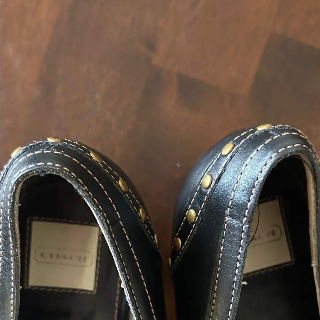 Coach Tabitha Kitten Heels Elegant Black Leather Women's Size 8 EUC - Image 14