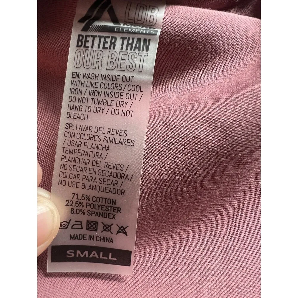 Alphalete Woman’s  ELMTS Half Sleeve Crop Hoodie - Mauve , Size Medium - Image 7