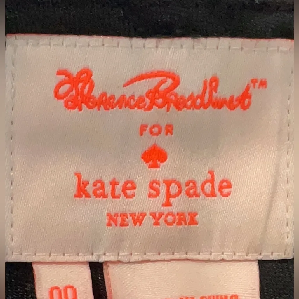 Kate Spade Florence Broadhurst Black Red Geometric Patterned Rare Pants Size 00 - Image 5