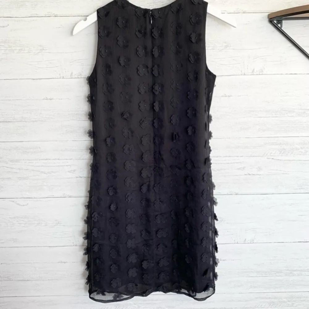 Karl Lagerfeld Black 3d Flower Embellished Floral Dress - Image 7