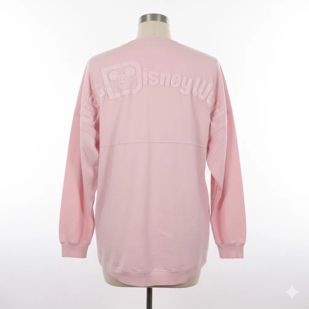 Disney Parks Spirit Jersey M Pink Walt Disney World Oversized Long Sleeve Tee Size M - Image 2
