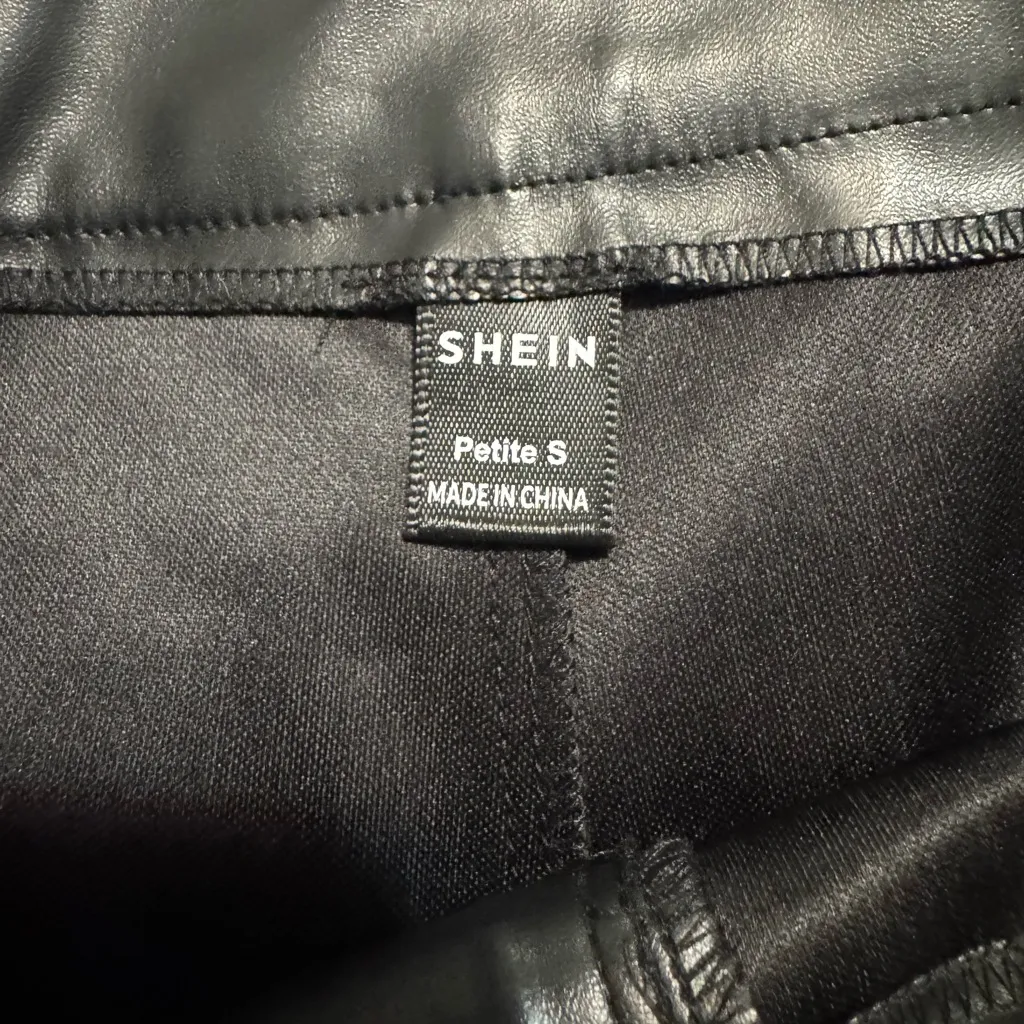 SHEIN faux leather shorts - Image 3
