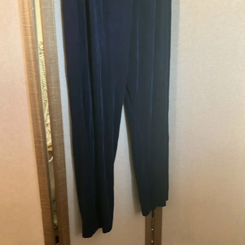 FINAL MARKDOWN French laundry flowy navy Wide-Leg Pants 1X - Image 7