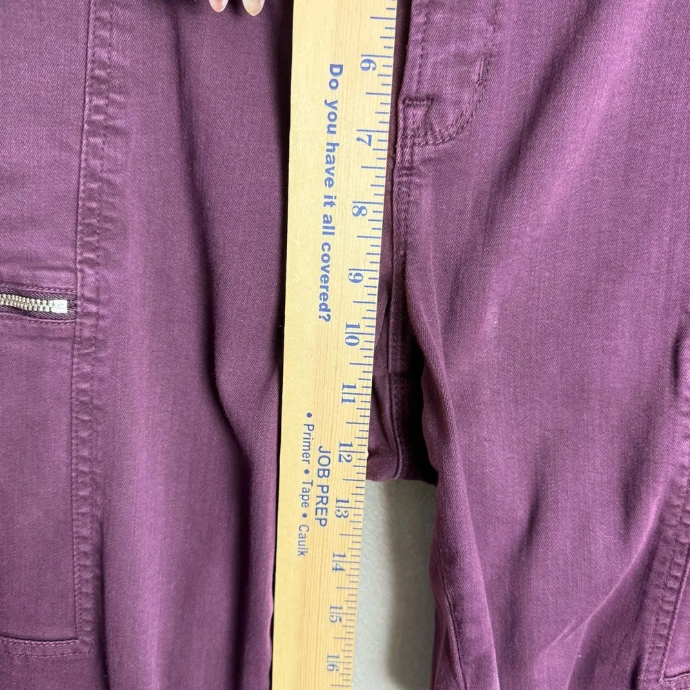 Pistola Hannah Cargo Skinny Pant Women's Dark Purple Stretch Fabric Mid-Rise 32 - Image 12