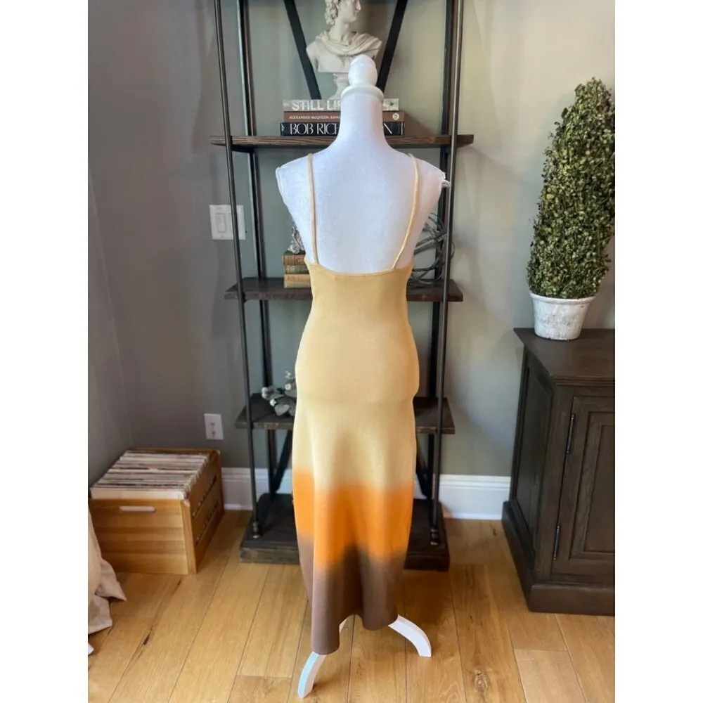 Sandro Aja Dress Orange Womens Size FR 38 US - Image 9