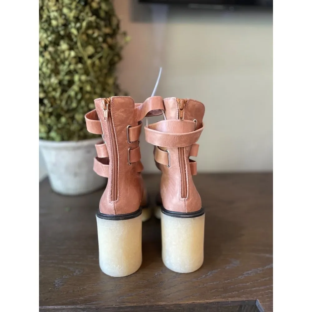 Free People Jesse Cutout Boots English Tan Womens Size 41 - Image 10