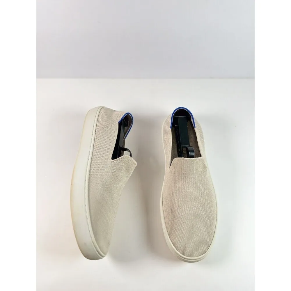 Rothys Womens Shoes Gray The Original Slip On Sneaker Flat Loafer Casual US 9 Tan - Image 3