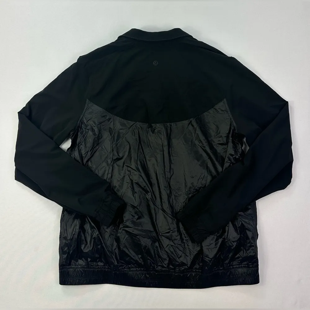 * lululemon All Roads half 1/2 Zip Black pullover light jacket Size 6 - Image 9
