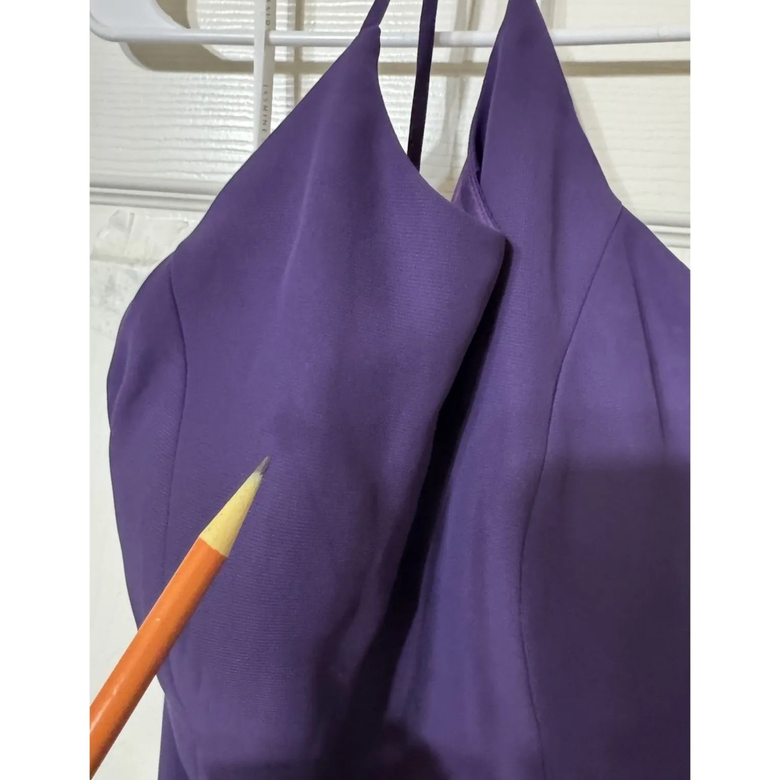 Chic GB Purple Charlotte Chiffon‎ Maxi Dress Sz14 Wedding Party Boho Sweet Cute - Image 5