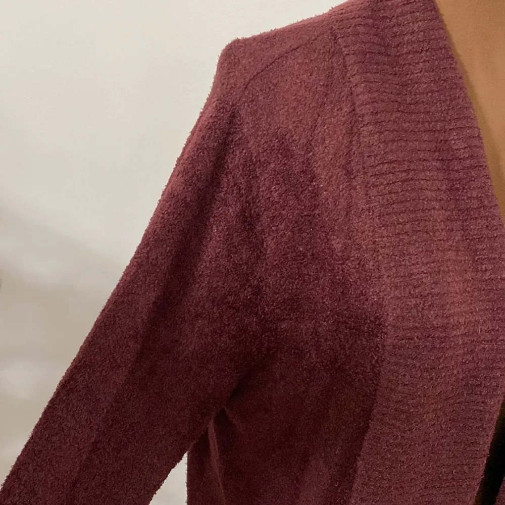 NEW Barefoot Dreams CozyChic Lite Circle Cardigan in rosewood size S - Image 10