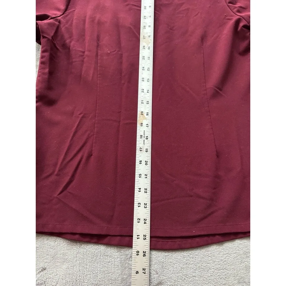 Figs Women's Technical Collection Catarina Pocket Scrub Top Red Size Small - Image 6