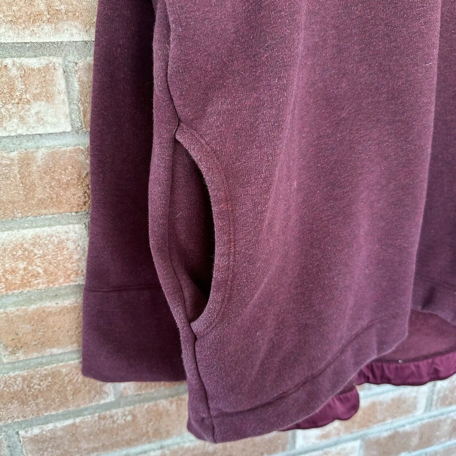 Athleta Cozy Karma Funnel Neck Sweatshirt Purple Medium - Image 5