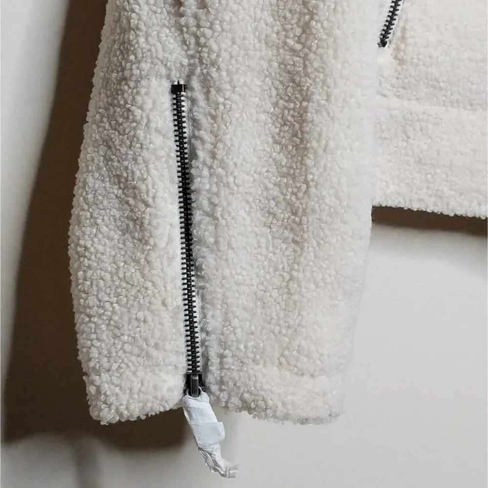 Max Studio Faux Shearling Moto Jacket - XL - NWT - Image 5