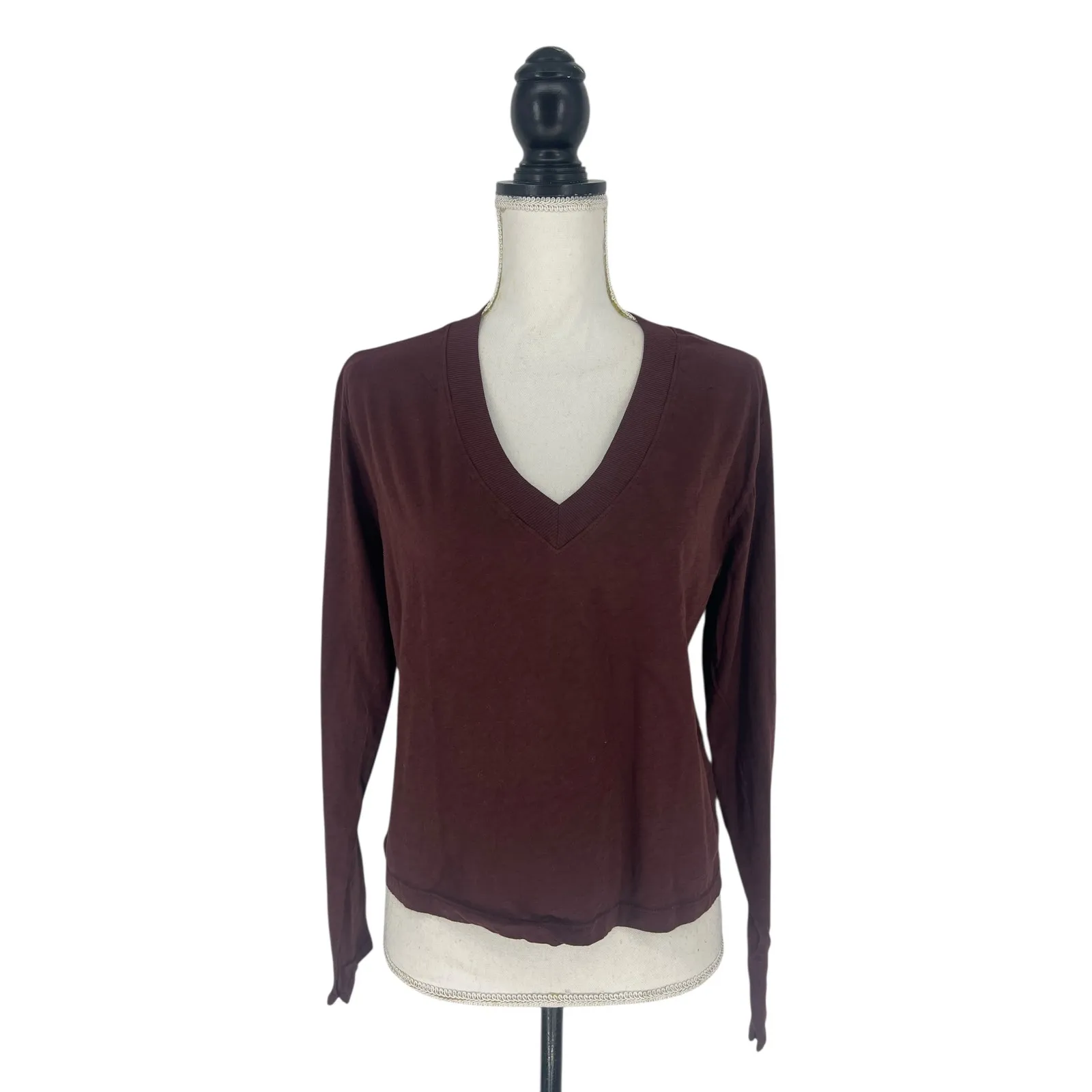 Michale Stars Brea V-Neck Tee in Java - Image 2