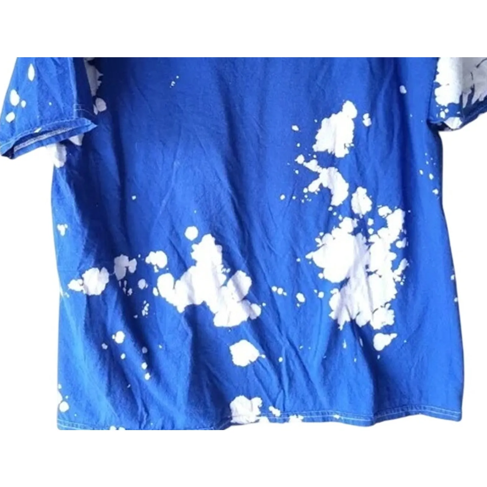 Def Leppard Vintage Style High N Dry Tie Dye Tiger Graphic Unisex T Shirt M Blue - Image 7