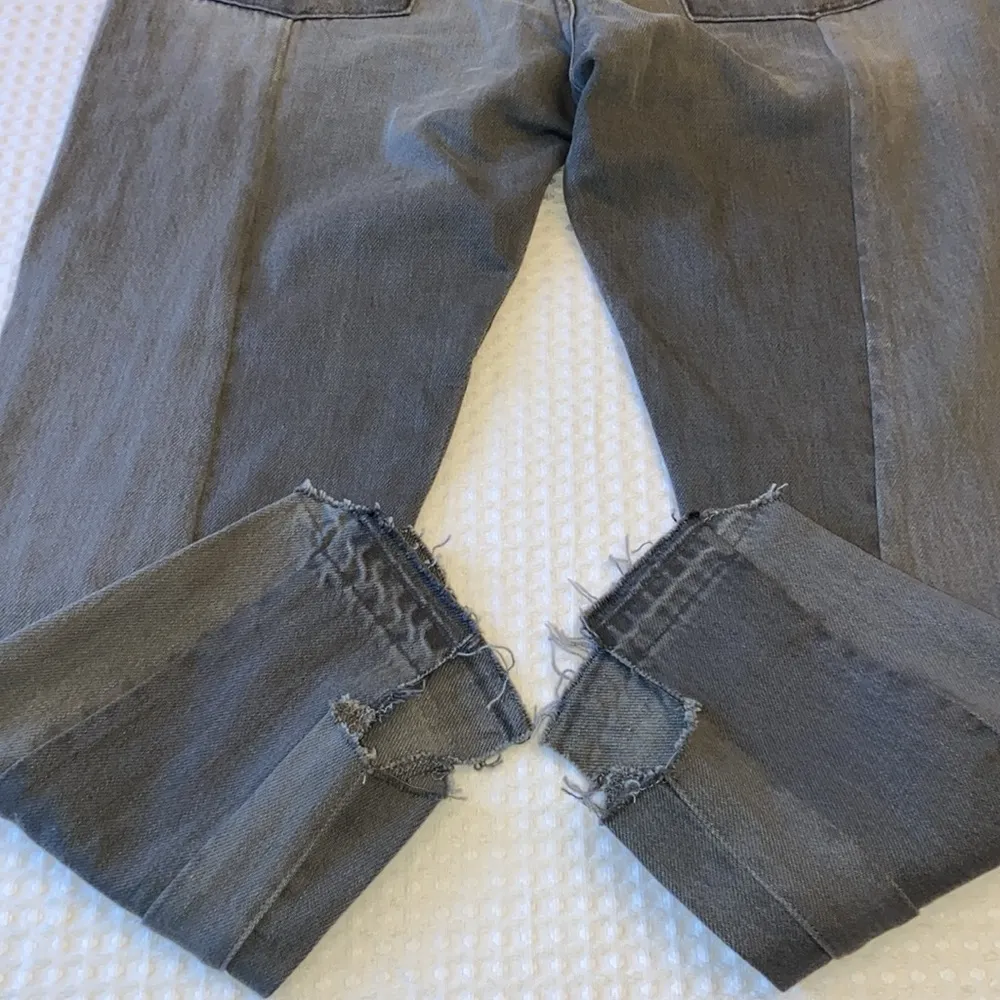 NEW!  Size 30 Nouveax Le Mix Gris Ankle Straight Crop Jean Distressed - Image 15