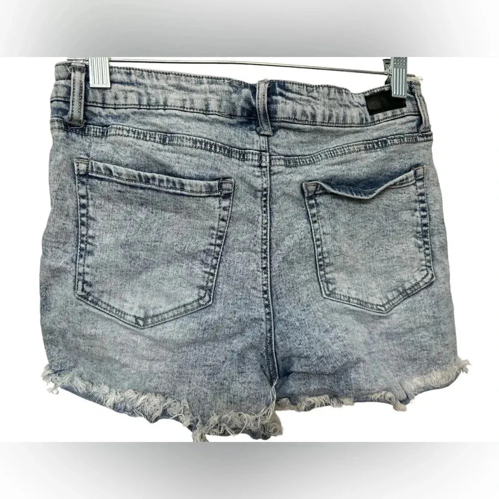 Black Label by C' Est Toi distressed denim shorts - Image 2