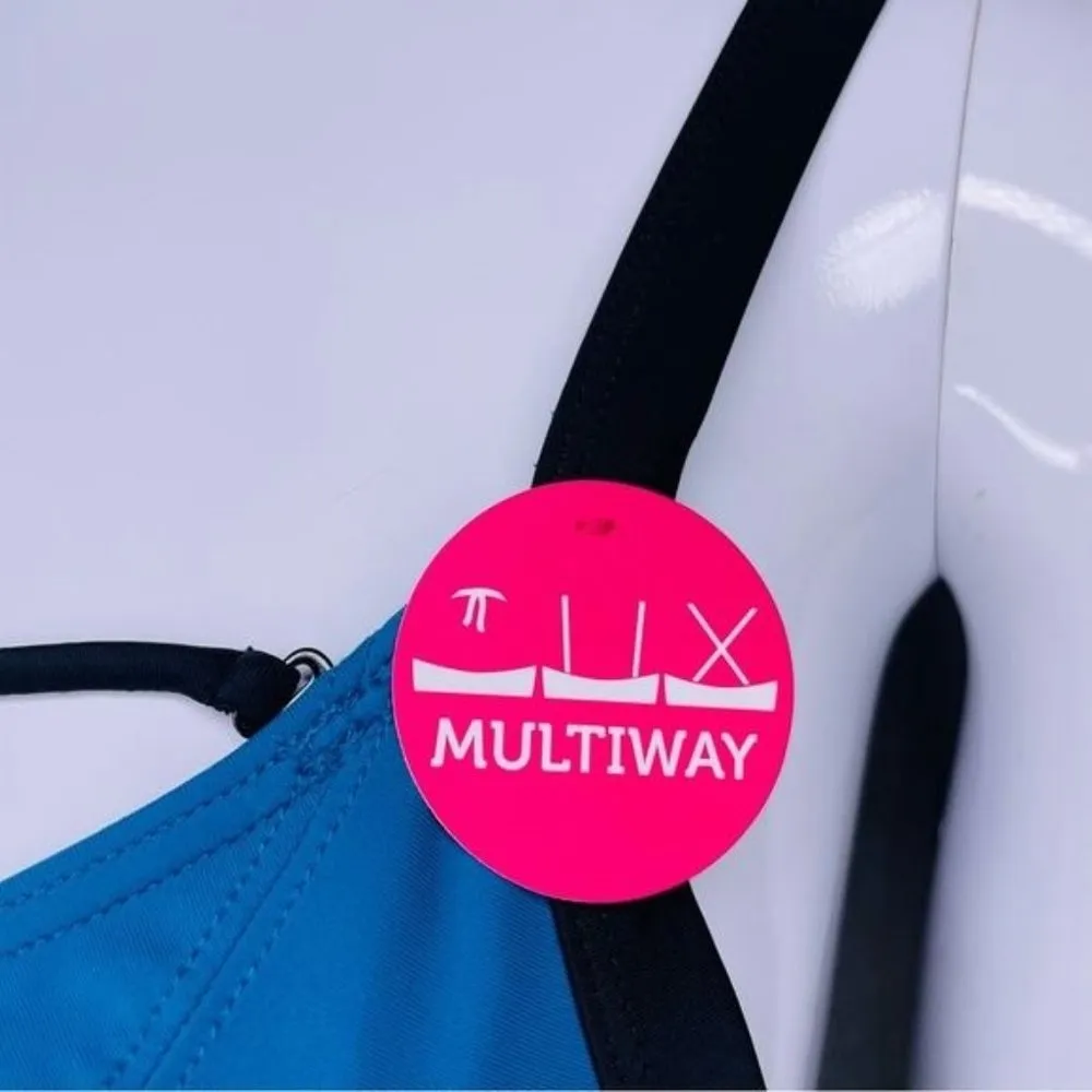 Nwt Curvy Kate Women's Standard Rock The Pool Halterneck Bikini top xl swimwear Blue - Image 3