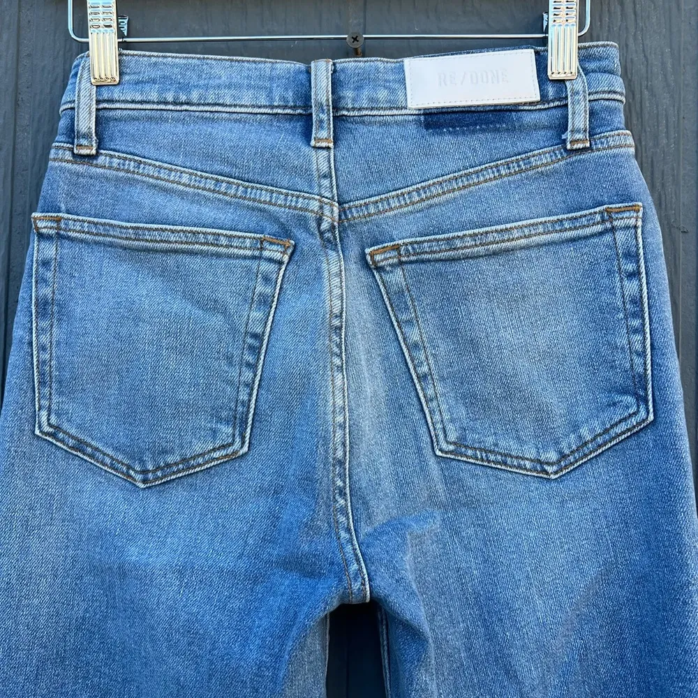 RE/DONE The 70s Comfort Stretch High Rise Stove Pipe Jeans in Rodeo Indi… - Image 13