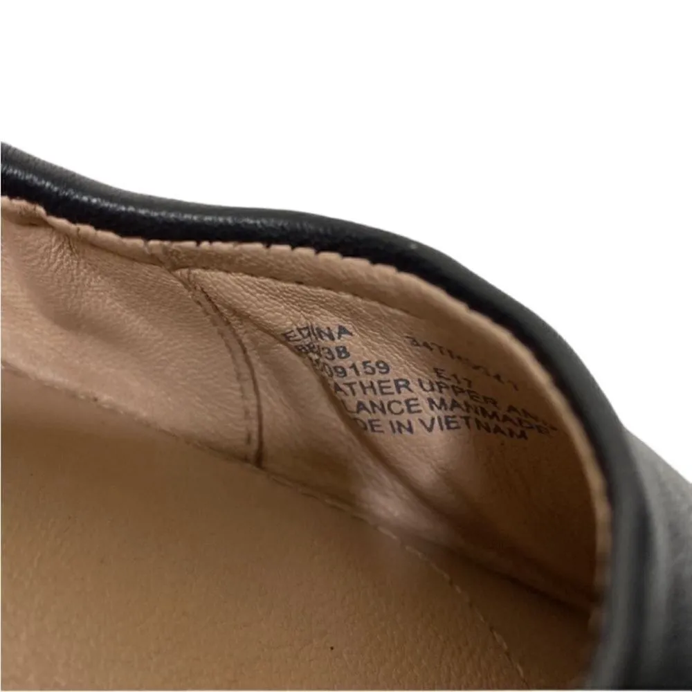 Taryn Rose Black Leather Flats(Size 8B) - Image 4