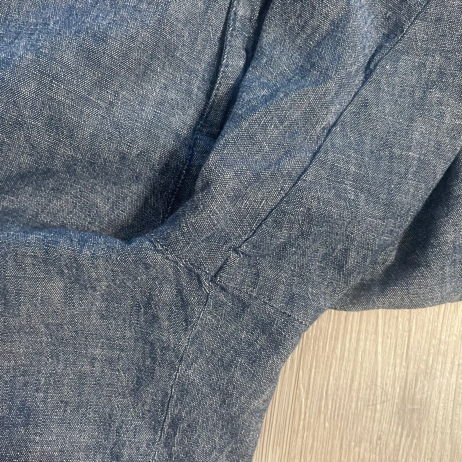 Old Navy Slim Built-In Flex Linen-Blend Interior Drawstring Pants size L - Image 15