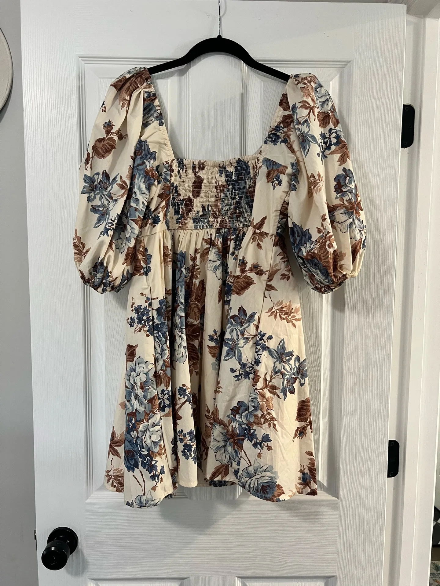 Abercrombie Floral Dress Mini Puff Sleeve - Image 3