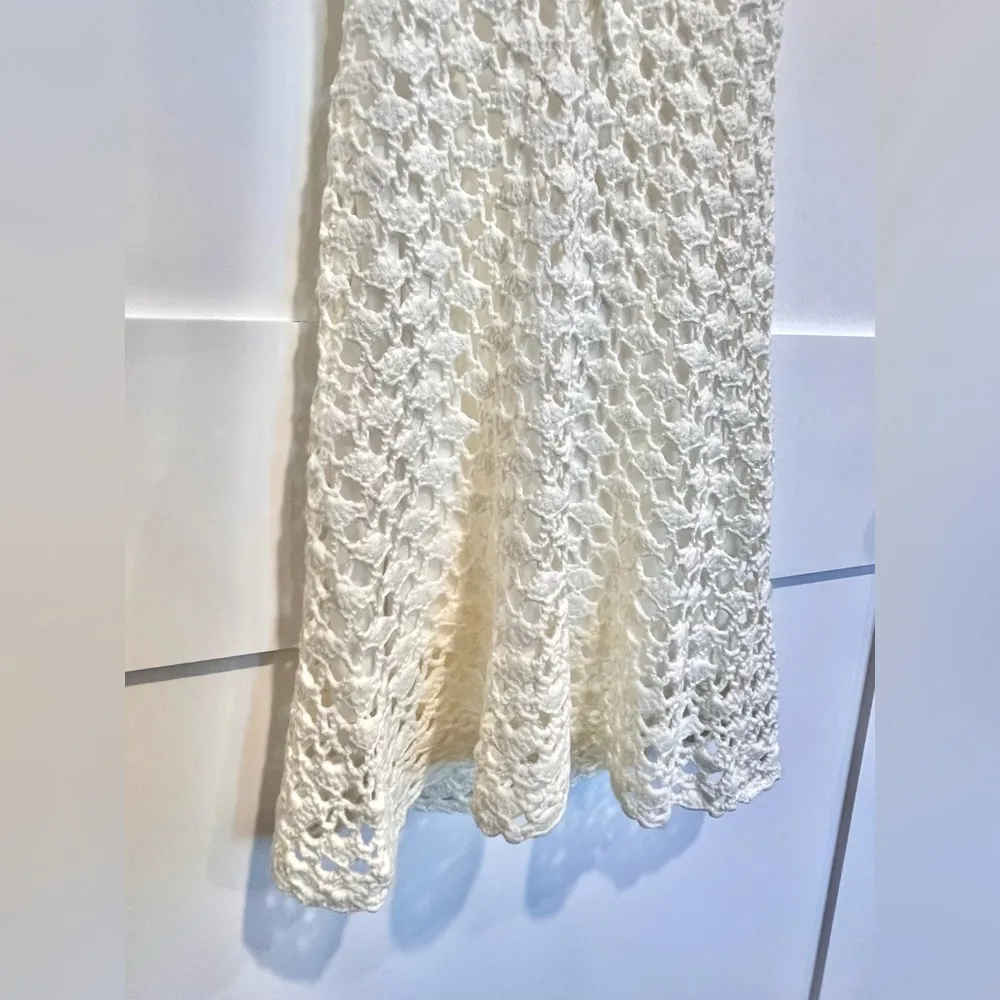 Beginning Boutique Tulip Cream Crochet Mini Dress - Image 7