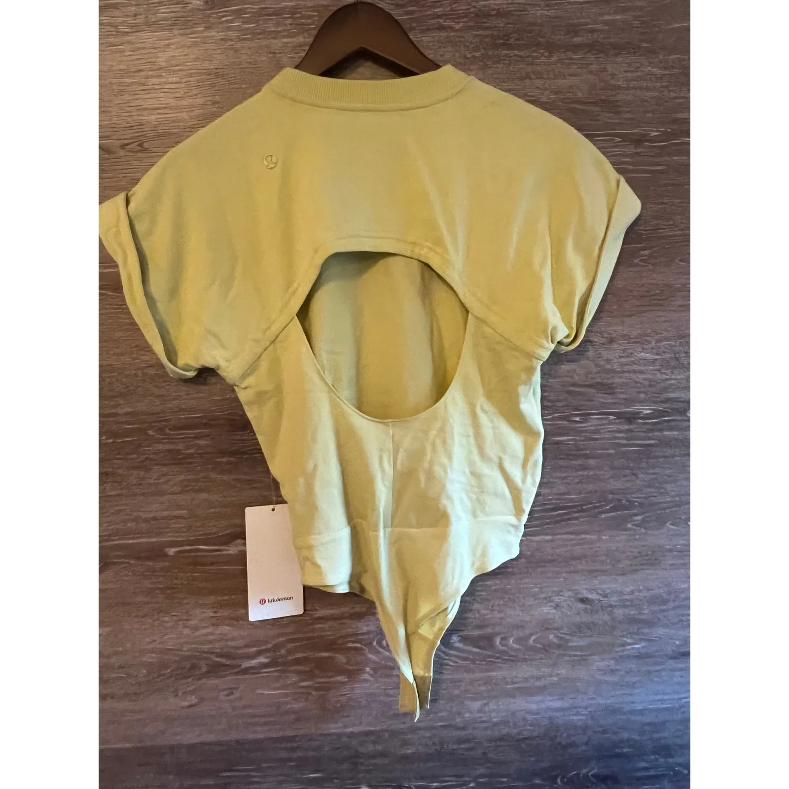 Lululemon Heavyweight Cotton T-shirt Bodysuit green Size Small - Image 2